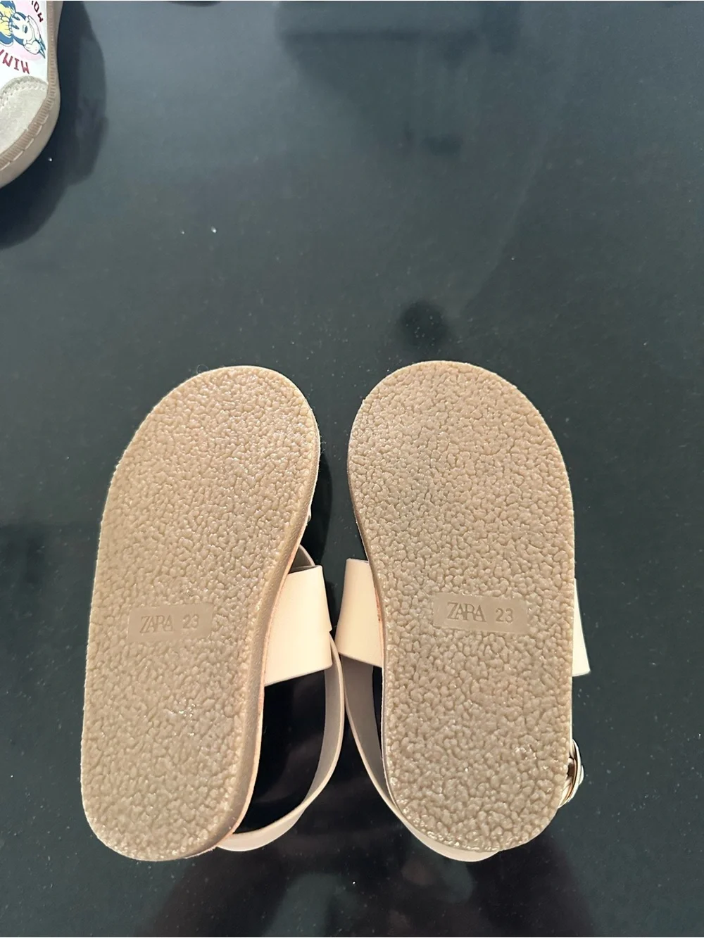 Zara Cream Girls Starfish Strap Sandals